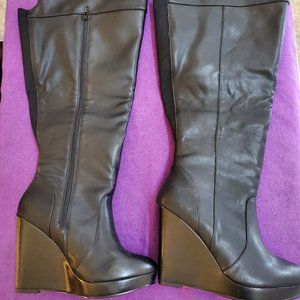 TORRID - WIDE CALF KNEE HIGH WEDGE HEELS (Slight Blemish)